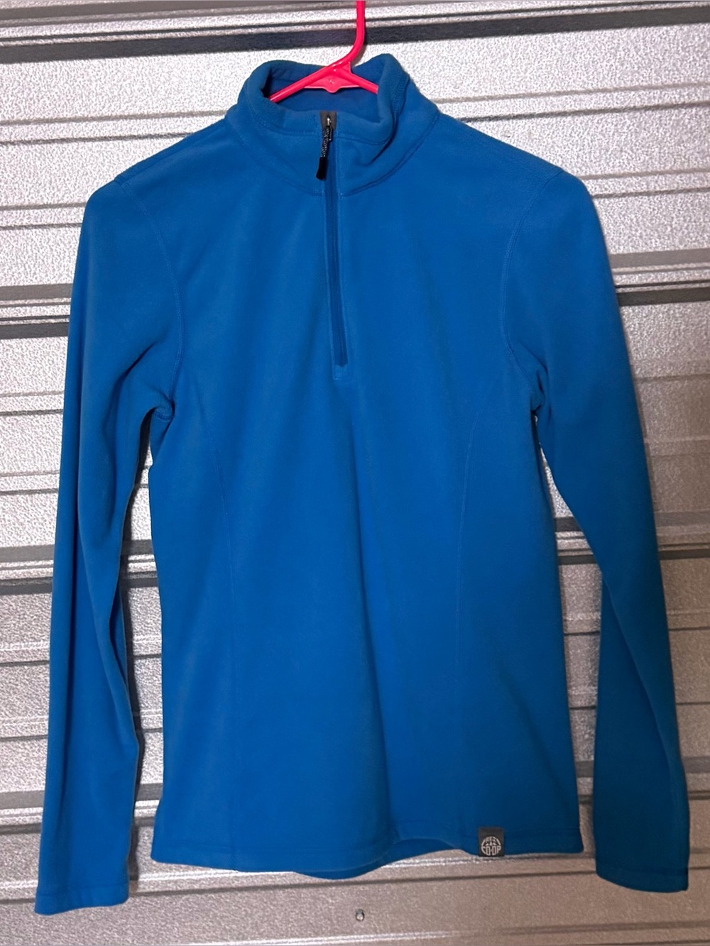 REI blue 3/4 fleece top Xs